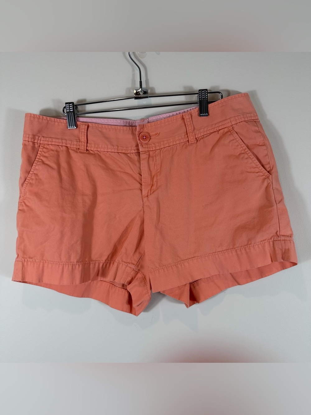 Lilly Pulitzer Coral Callahan Cotton Shorts Size 10